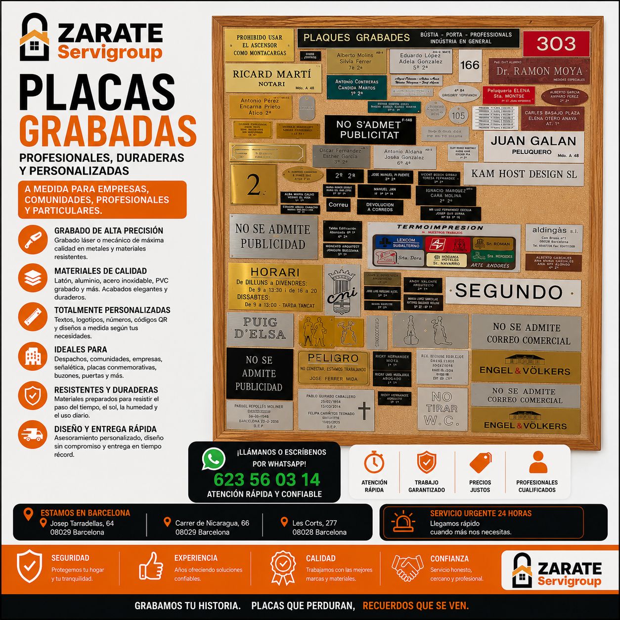 Placas Grabadas