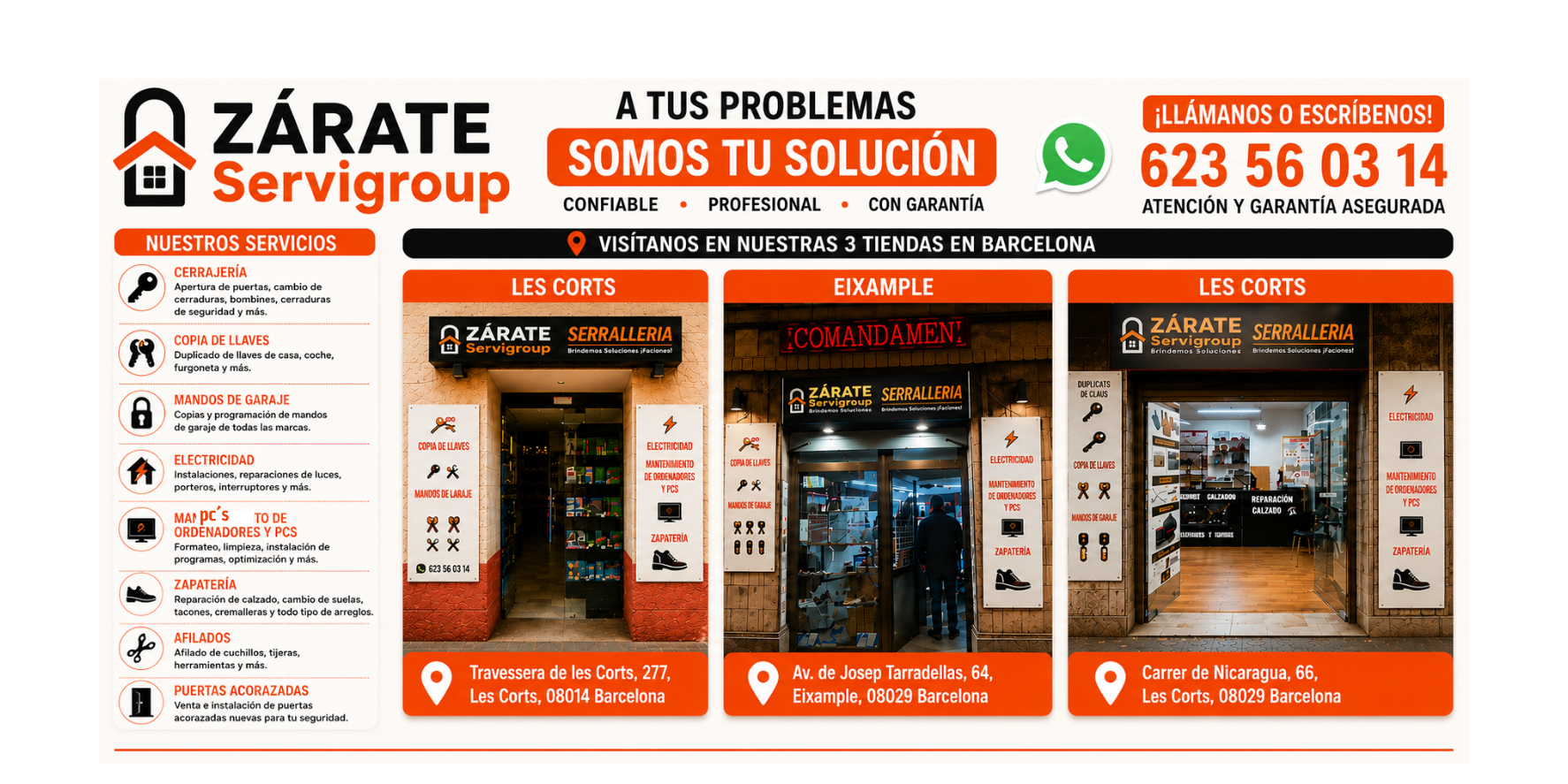 Zárate Servigroup - Tiendas en Barcelona